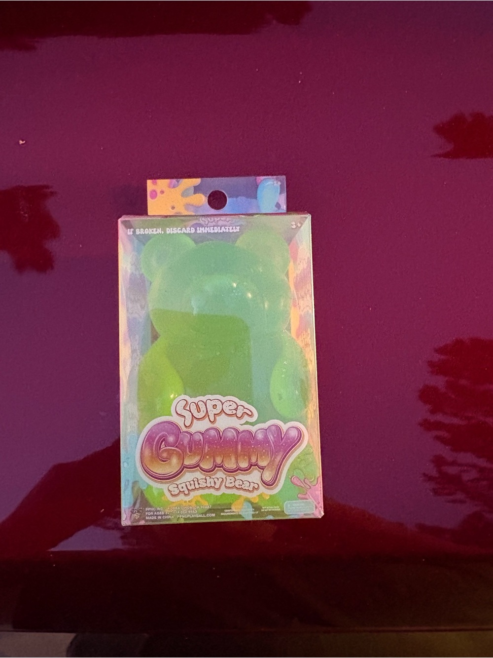 Super Gummy Squishy Bear - Bright Green
